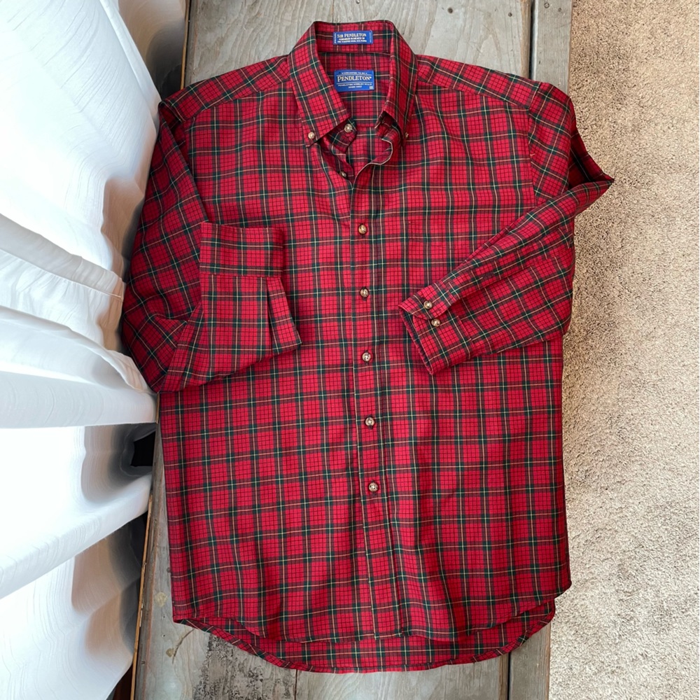 Sir Pendleton Worsted Wool Tartan Button Down | S… - image 2